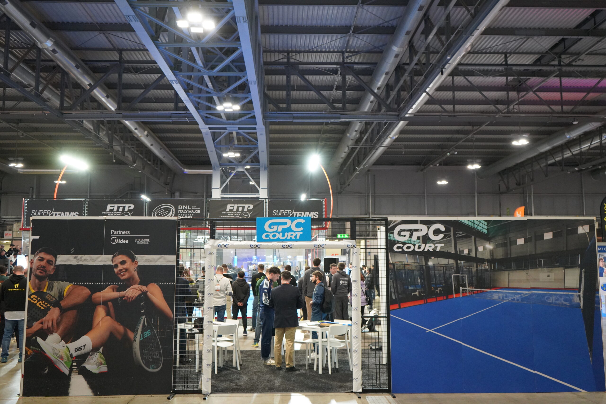 Racketista bei der Racquet Trend Expo in Mailand – die Fachmesse für Racketsport